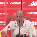Presidente do Internacional promete atitude na CBF por não expulsão de Carlos Vinícius