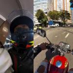 Motoboy abre caminho no trânsito para ajudar mulher que passava mal a chegar ao hospital em BH