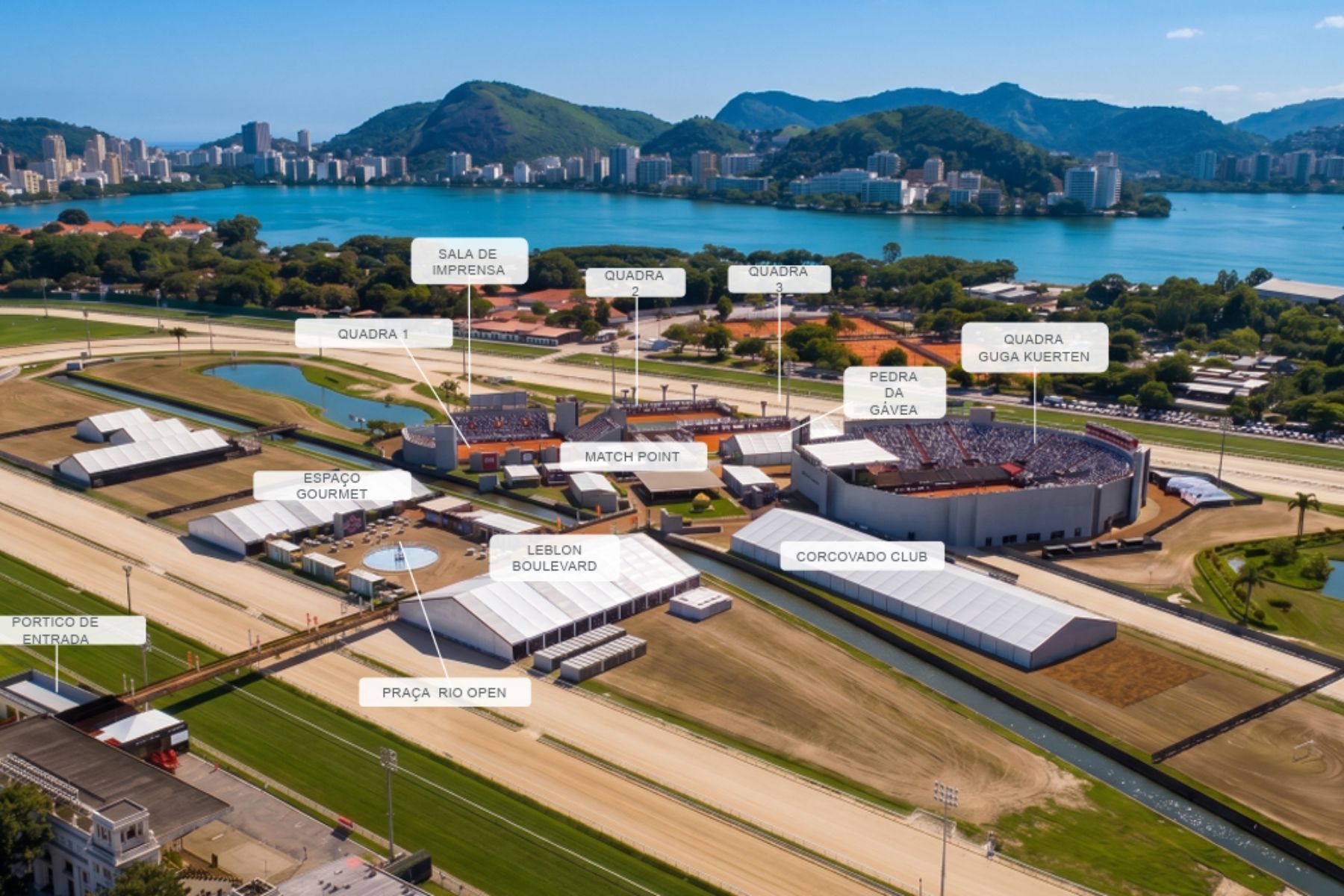 Rio Open apresenta novo complexo em evento no Rio de Janeiro
