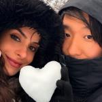 Pyong Lee e Natália Nasser se casam em meio a neve