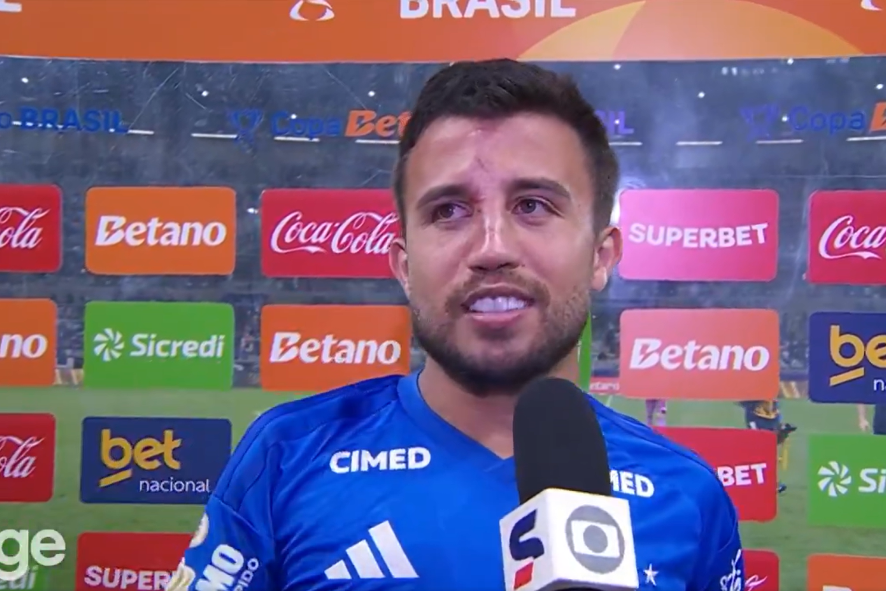 Matheus Henrique detalha fratura no momento do gol em Cruzeiro x Chape: 'Só vi o sangue'
