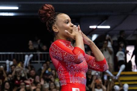 Rebeca Andrade no Campeonato Brasileiro de Ginástica Artística