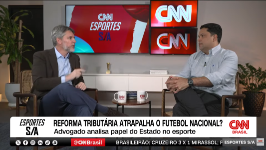 Rodrigo Monteiro de Castro em participação no CNN Esportes S/A