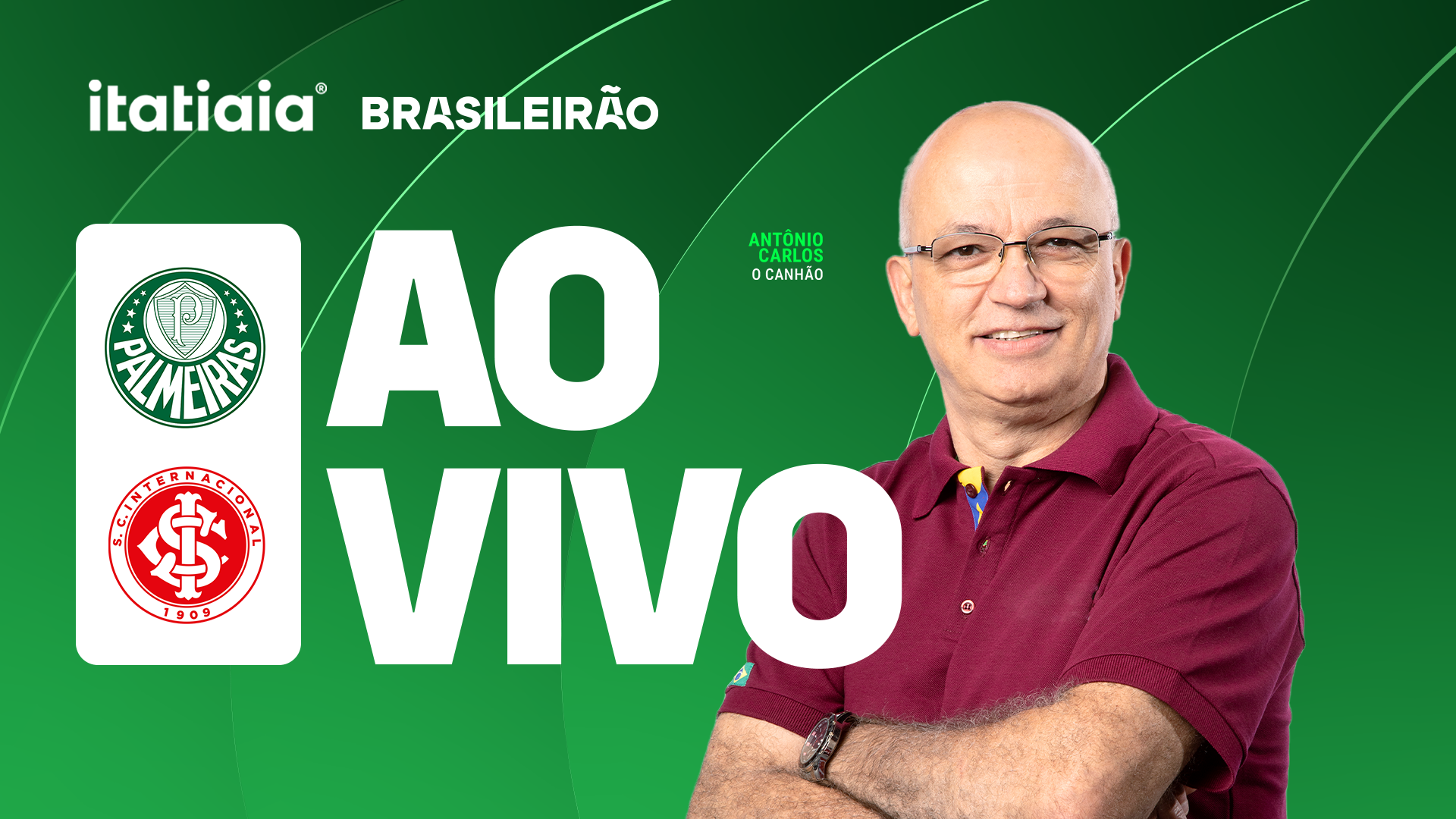 Palmeiras x Internacional: assista, ao vivo, à transmissão da Itatiaia