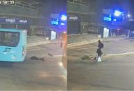Vídeo mostra idoso sendo atropelado por ônibus em Ribeirão das Neves, na Grande BH