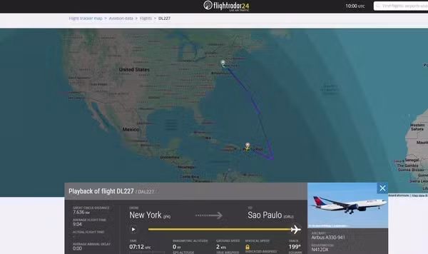 Voo da Delta com destino a São Paulo desvia rota e pousa em Porto Rico