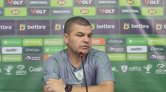 Umberto Louzer, treinador do América, em entrevista coletiva após o Botafogo-SP