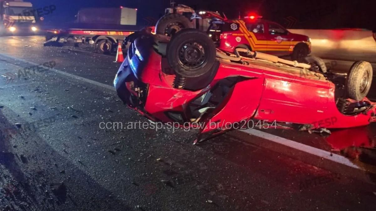 Motorista embriagado mata duas pessoas e deixa outros cinco feridos na Anhanguera, em SP