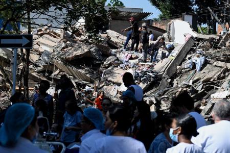 A Colômbia foi atingida por um terremoto de magnitude 7,4 em 10 de agosto de 2026 • Foto por JOAQUIN SARMIENTO / AFP