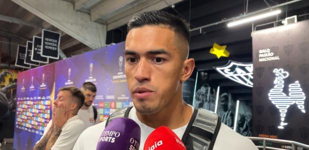 Tomás Cuello, atacante do Atlético, em entrevista após jogo contra o RB Bragantino