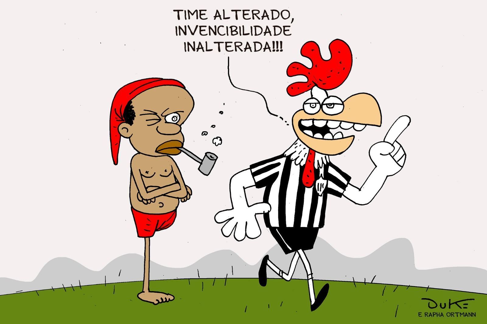 Charge do Duke | O empate entre Internacional e Atlético pelo Brasileirão