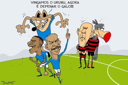 Charge do Duke de Cruzeiro 2 x 1 Flamengo