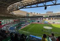 Torcida do Palmeiras homenageia Gustavo Gómez com mosaico; veja imagens