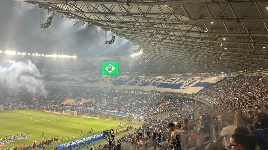 Torcida do Cruzeiro fez festa no Mineirão antes de clássico contra o Atlético • Lucas Barbosa/Itatiaia