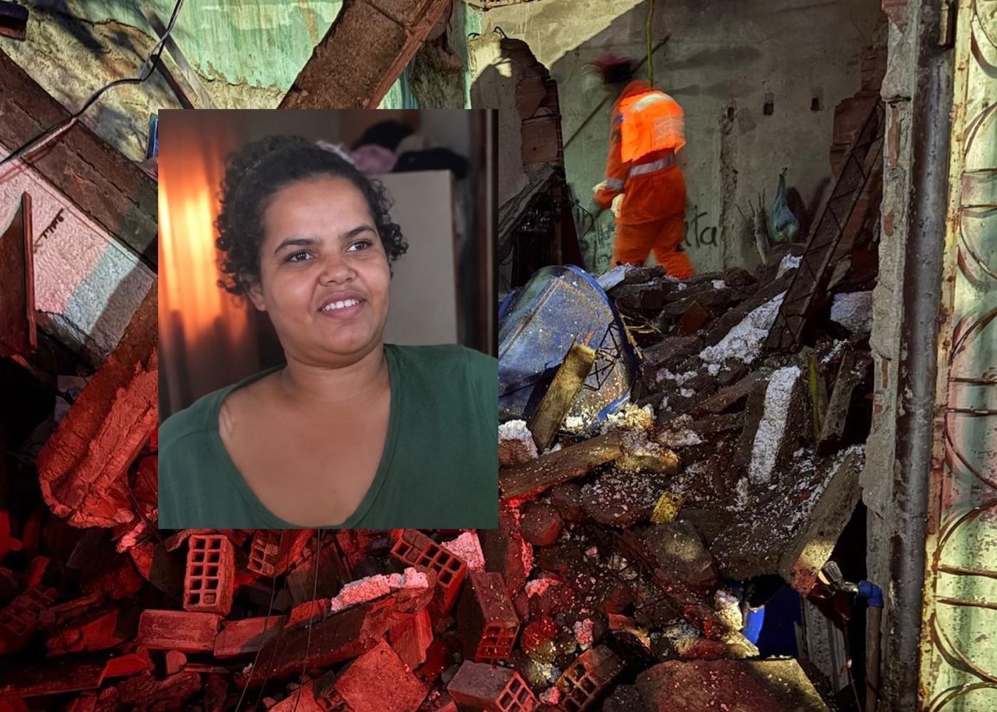 Identificada mulher que morreu após desabamento de laje em Timóteo