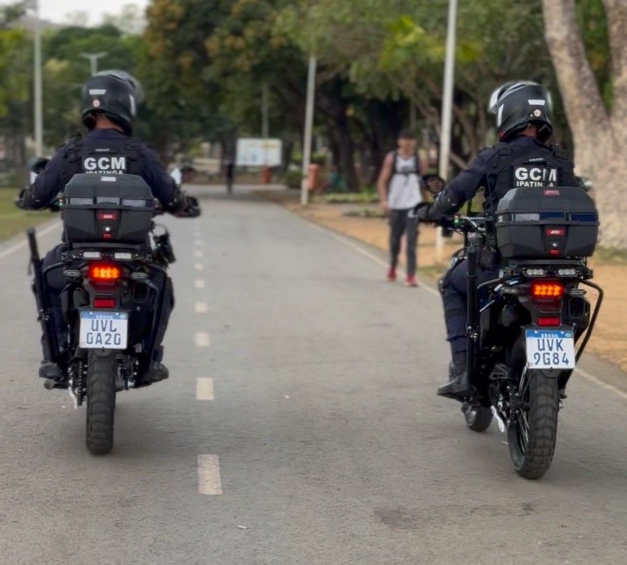 Patrulhamento no Parque Ipanema é reforçado com duas novas motocicletas 