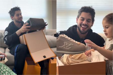 Zé Felipe mostra os presentes dados por Virginia • Reprodução/Instagram