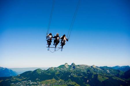 Balanc’AIR oferece aventura e vista panorâmica dos Alpes suíços • Télé-Villars-Gyron-Diablerets