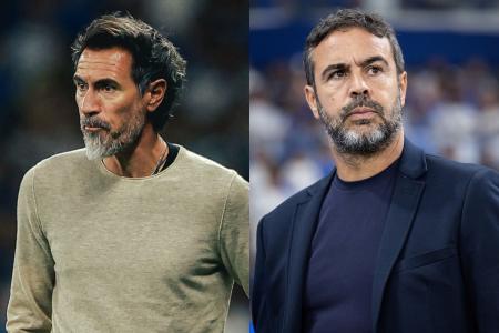 Eduardo Domínguez e Artur Jorge, técnicos de Atlético e Cruzeiro, respectivamente