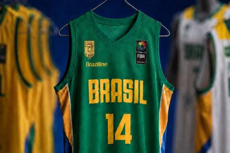 Camisa que será utilizado pelo Brasil em homenagem a Oscar Schmidt