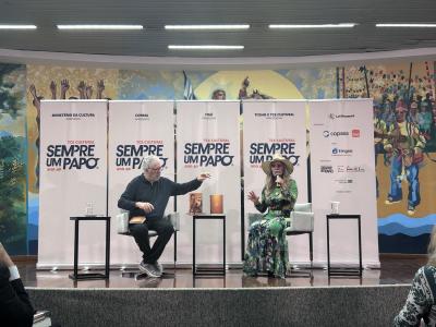 Bruna Lombardi lança duas obras no TCE em Belo Horizonte
