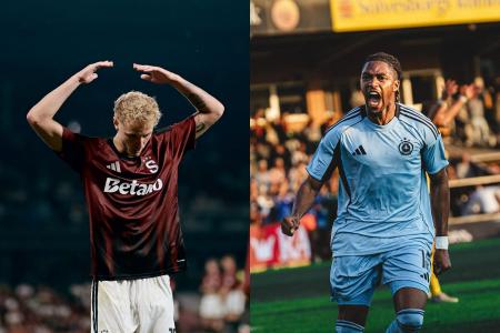 Kianga (ŠK Slovan Bratislava) e Adam Karabec (AC Sparta Praha)