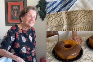 Aos 96 anos, idosa mantém rotina de trabalho e desafia estereótipos sobre o envelhecimento