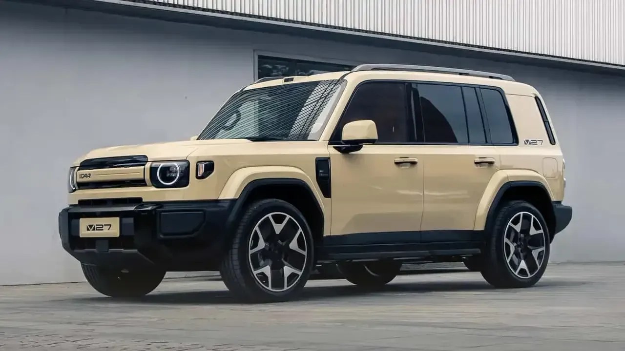 iCaur V27 chega em 2027 com visual de Land Rover e 1.200 km de autonomia