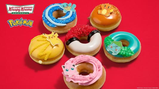 Pokémon terá donuts especiais para celebração dos 30 anos da franquia • Divulgação/Krispy Kreme