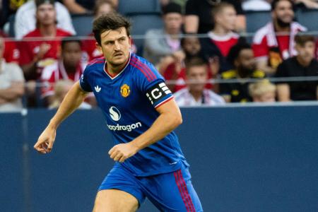 Harry Maguire em ação pelo Manchester United