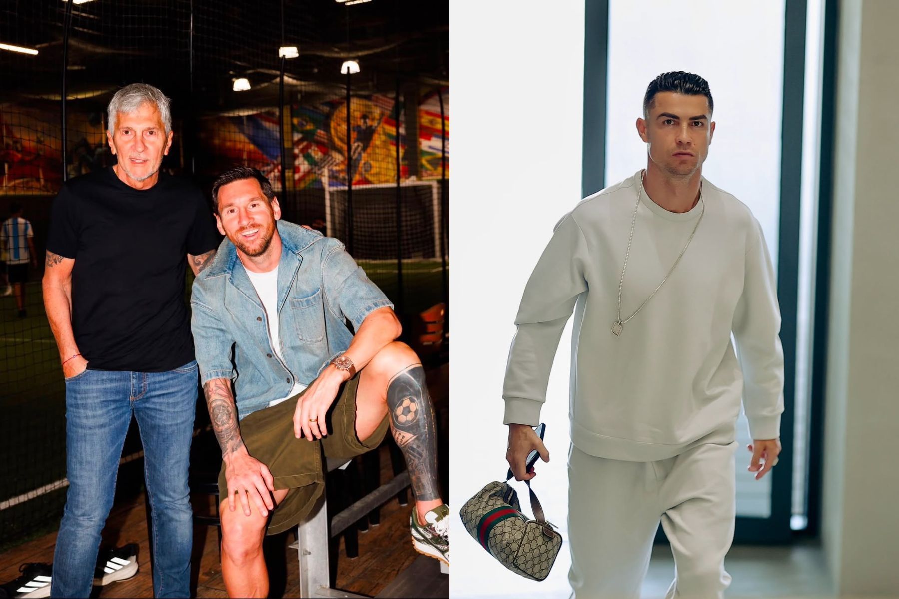 Cristiano Ronaldo se solidariza a Messi por morte do pai e manda recado