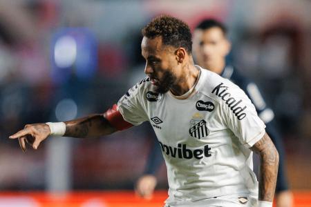 Neymar em Santos 0 x 0 Remo, pela Copa do Brasil 2026