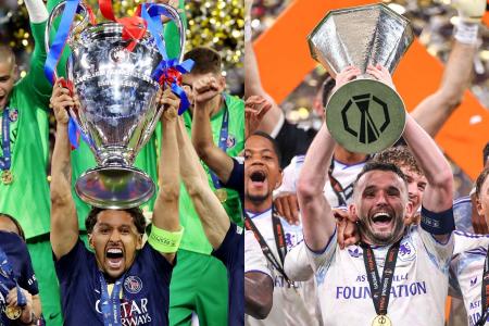 PSG. campeão da Champions, e Aston Villa, campeão da Liga Europa