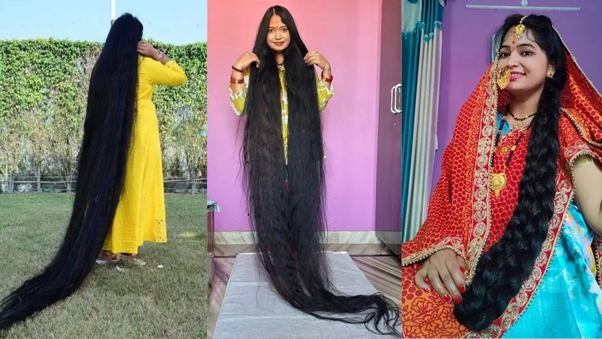 Mulher conquista recorde mundial com cabelo de quase 3 metros