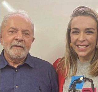 Lula e Roberta Luchsinger • Reprodução/Redes Sociais