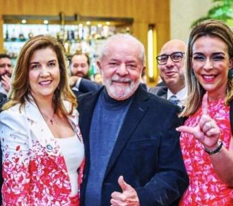 Lula e Roberta Luchsinger • Reprodução/Redes Sociais