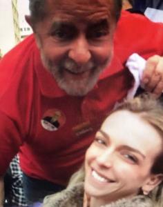 Lula e Roberta Luchsinger • Reprodução/Redes Sociais