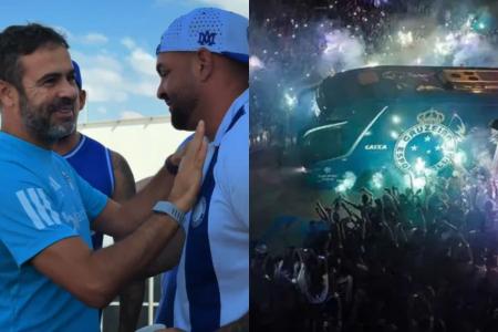 Artur Jorge participa da ação com a patrocinadora celeste