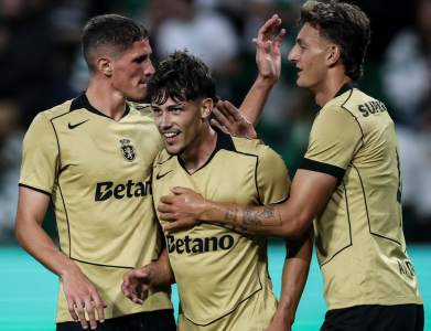 Jogadores do Sporting em partida em 2026