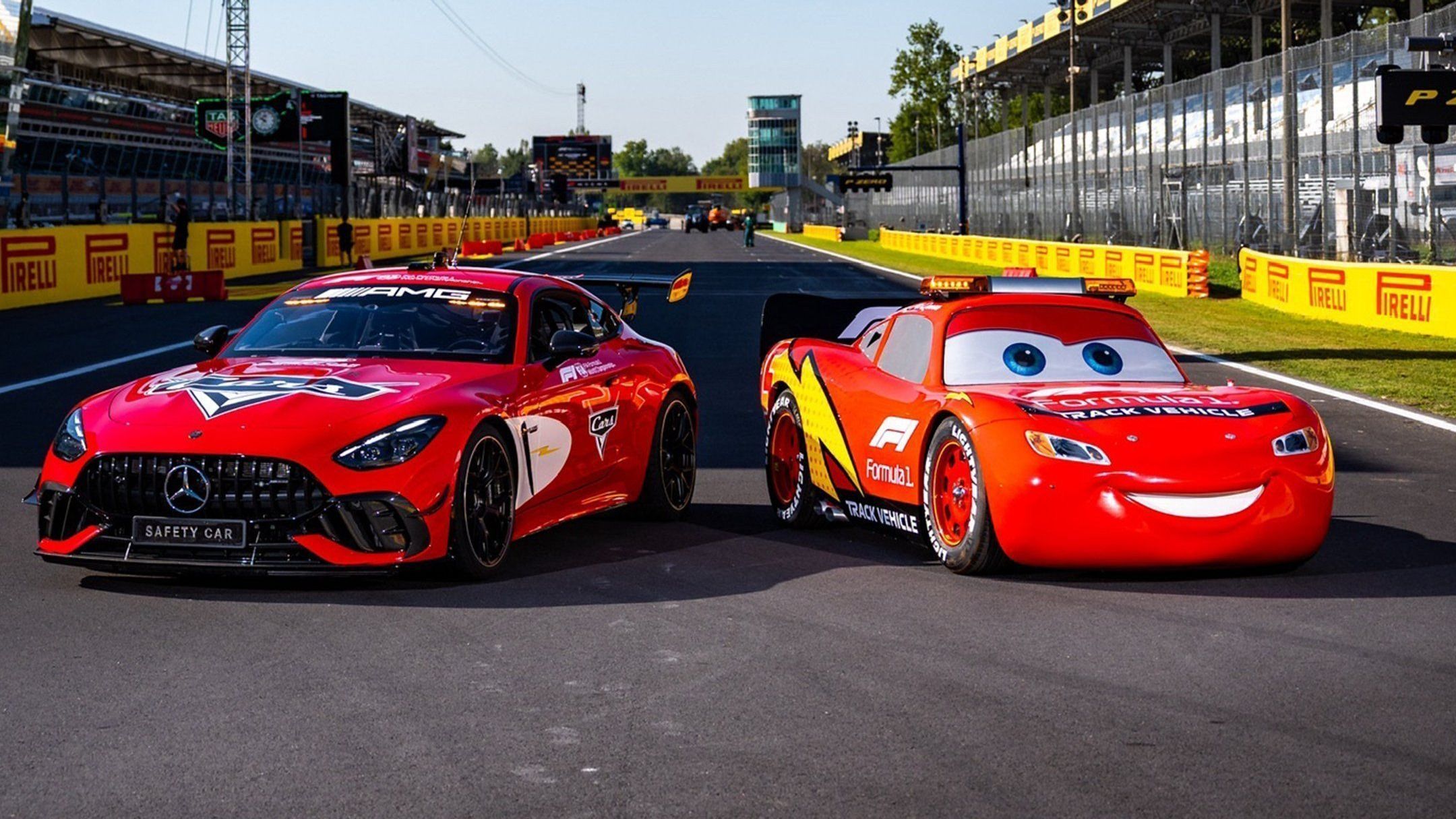 ‘Relâmpago McQueen’ será o safety car no Grande Prêmio da Itália de F1