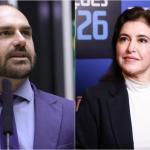TRE-SP manda remover vídeo de Eduardo Bolsonaro contra Simone Tebet