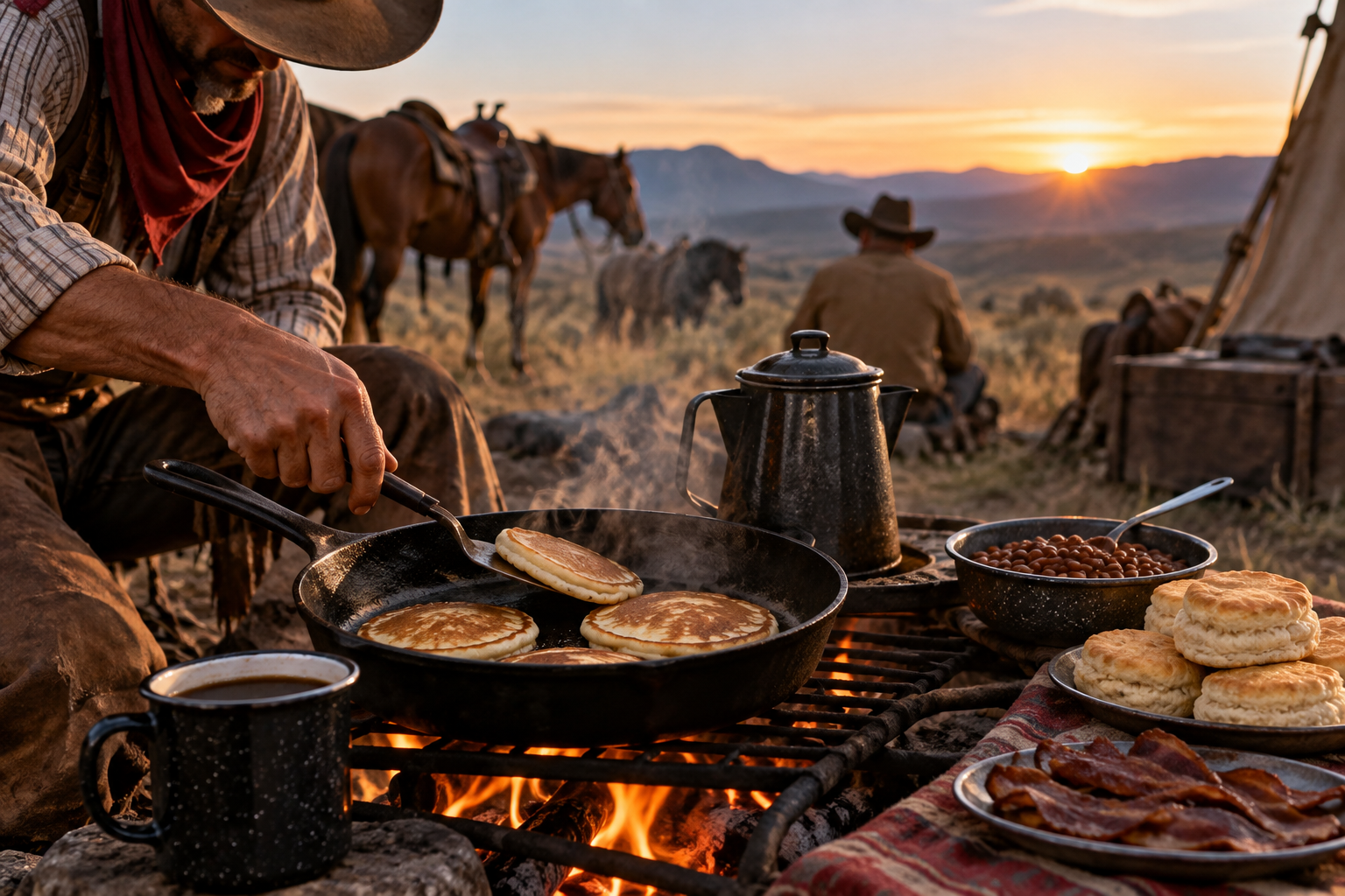 Nada de ovos ou torradas: os cowboys comiam este café da manhã à moda antiga nas trilhas