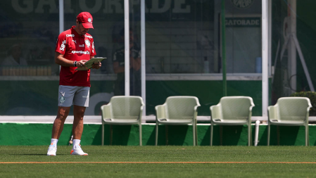 Abel Ferreira comanda atividades no Palmeiras durante Data Fifa • Cesar Greco/Palmeiras