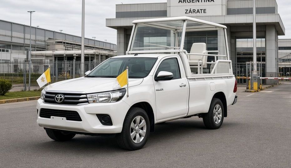 Toyota Hilux será o papamóvel na visita de Leão XIV na Argentina