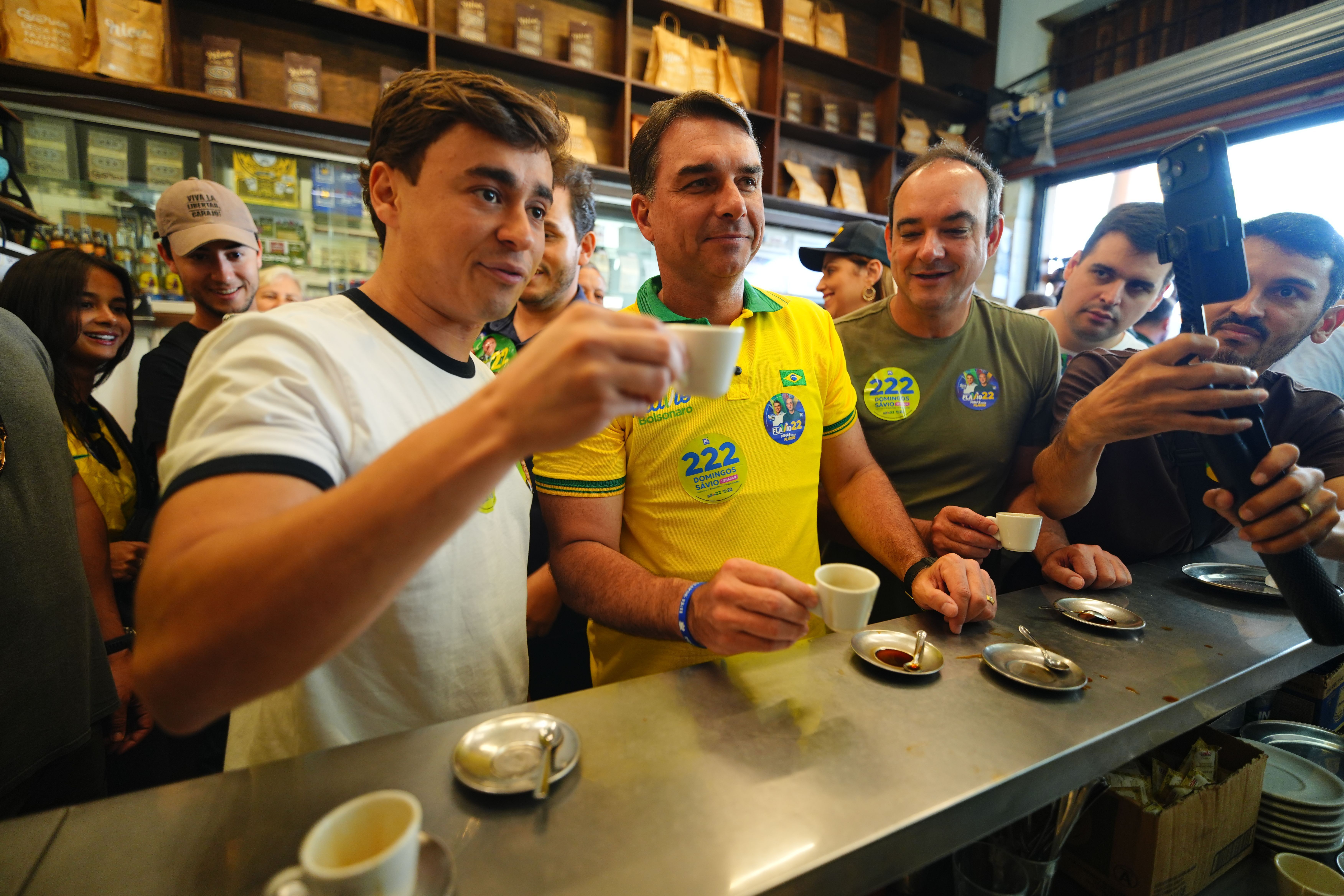 Flávio Roscoe cumpre agenda em Juiz de Fora ao lado de Flávio Bolsonaro