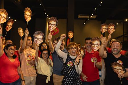 Marília Campos (PT) em encontro com prefeitos em Ponte Nova