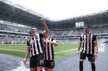 Tomás Cuello comemora gol pelo Atlético na Arena MRV