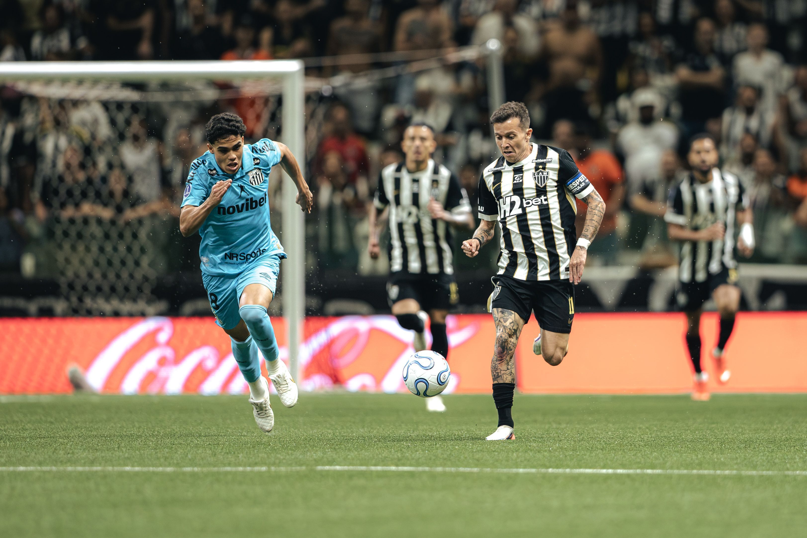 Atlético x Santos: Bernard marca o gol mais rápido da história da Arena MRV