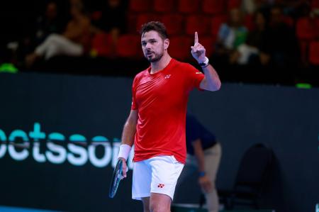 Wawrinka perdeu para Gustavo Heide na Copa Davis, no Brasil • Luiz Candido/CBT