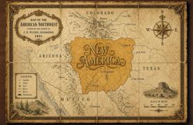 Imagem compartilhada por Donald Trump, indicando que o Novo México deveria se chamar "Nova América"